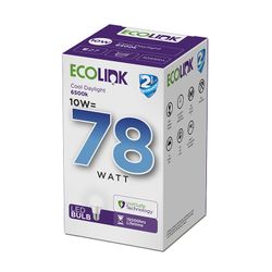ECOLINK Globe Led 10w Screw Type Cool Daylight