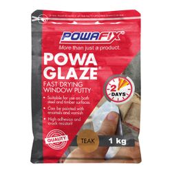 POWAFIX Powa Glaze Teak Fast Drying Putty 1kg