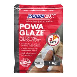 POWAFIX Powa Glaze White Fast Drying Putty 1kg