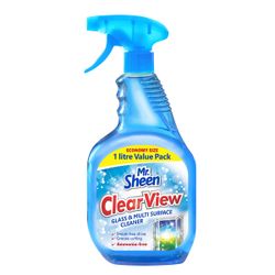 Mr Sheen Clear View Glass And Multi Sur Clean 1l