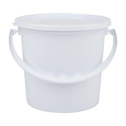 Plastic Bucket With Lid & H&le 1l