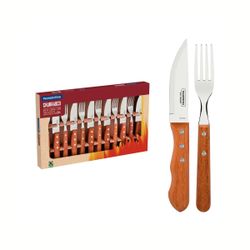 TRAMONTINA Cutlery Braai Set Natur Wood 12pc Box