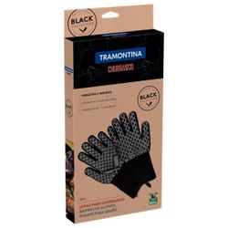 TRAMONTINA 2pcs Braai Gloves Churrasco Black