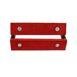 Tgm-fj4 Black Steel Nylon (pvc) Jaw Covers 4 Inch (100mm)