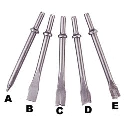 Ja3945h Long Chisel (hex) For Air Hammer Set 5pcs