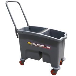 A0268 Labocosmetica 2 Compartment + Grill Wash Bucket With Wheels