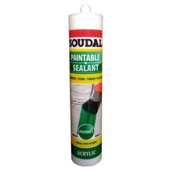 123974 SOUDAL Paintable Sealant White 270 Ml