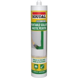 124132 SOUDAL Paintable Sealant Grey 270 Ml