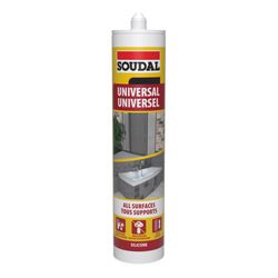 123975 SOUDAL Universal Silicone Clear 270ml