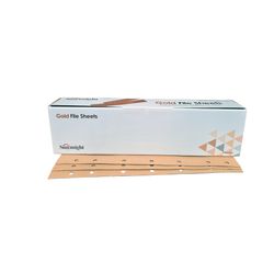 17609 14 Hole Velcro File Gold Sheet 70mm X 420mm (150) - 100pc
