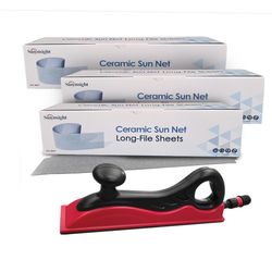 SUNMIGHT Sun Net Ceramic Velcro 70 X 198mm (80) ( X3 Boxes ) + Fixon S&ing Block 198 X 70mm