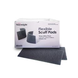 80600 SUNMIGHT Soft Non-woven St Scuff Pads 114 X 228mm - Ultra Fine (gray) 25pcs