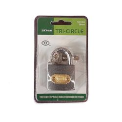 Lock Padlock TRICIRCLE Iron 50mm Blist 365c