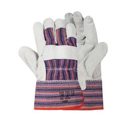 Gloves C&y Stripe Ch/leather Safety Cuff 5cm G005