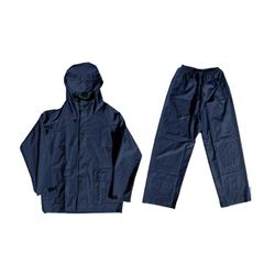 Rainsuit 2pce Navy Blue Rubberised Size Small Rn-s