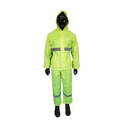 Rainsuit Rubberised Hi-vis Refl Tape Lime Lrg Rrl