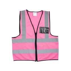 Vests PIONEER Refl Zip Id Pocket Pink X/l V020