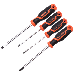 4pc Screwdriver Set Soft H&le