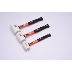 450g White Rubber Mallet With Fibreglass H&le