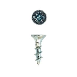 Chipboard Screw Zinc Plated - Silver 3.5x16mm (100)