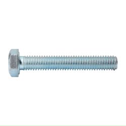 Mild Steel Set Screw & Nut Zinc Plated 8x40mm (100)