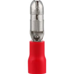 Pre-ins Bullet Terminal Male Red 4mm (8)