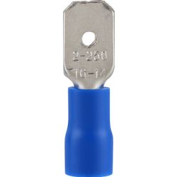 Pre-ins Male Disconnect Blue 6.3mm (25)