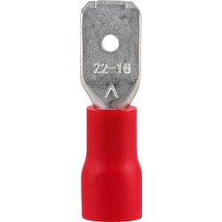 Pre-ins Male Disconnect Red 4.8mm (8)