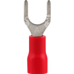 Pre-ins Spade Terminal Red 4mm (8)
