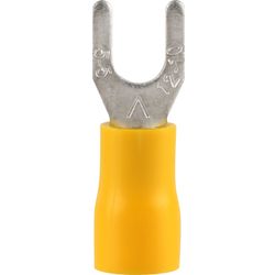 Pre-ins Spade Terminal Yellow 6mm (8)