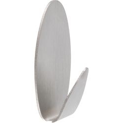 Stick-on Stainless Steel Oval Hook Small (3)