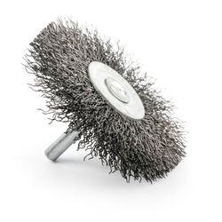 38 X 8 Mounted Wire Wheel 6mm Shaft