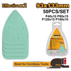 S& Sheet 50pcs P40 P80 P120 P180 133mm