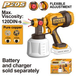 20v Ps+c/l Spray Gun Incl Assy No B/c