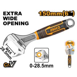 Wrench Adjust 150mm S/grip Cr V