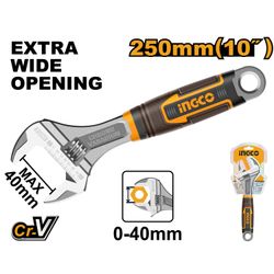 Wrench Adjust 250mm S/grip Cr V