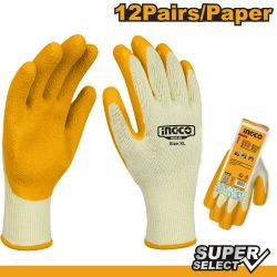 Glove Wrist Latex Dip Palm Sz Xl