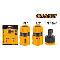 Garden Hose Adpt Set 1/2 3pcs
