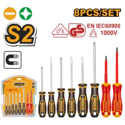 S/driver S2 Set Ph/slotted Cr V 8pcs