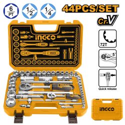 Socket Set 1/4+1/2 44pcs Bmc
