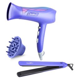 Hair Styler Set 1800-2200w & Acc Purple