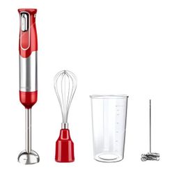 4 In 1 Blender Cordless Set Red