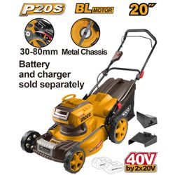20v Ps+c/l 40v Lawn Mower 510mm 60l