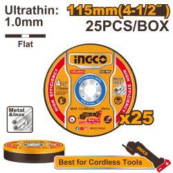 Disc Cut Metal Abrasive U/thin 115 Set 25pcs