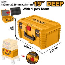 Stackable T/box 480x320x248mm 25kg P/clip Empty