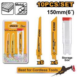 Blade Recip Wood/metal Set 10pcs