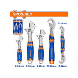 Wrench Adj Set D Forged 5pcss