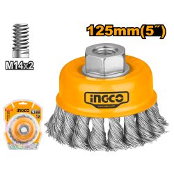 Brush W/cup Twis+nut 125 M14x2