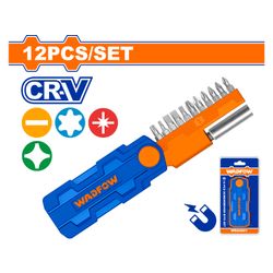 S/driver Bit Acc Set Cr V With Holder 12pcss