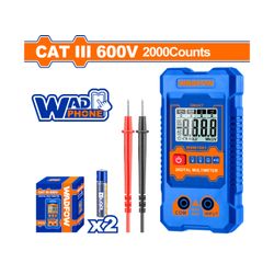 Multimeter Digital 600v Catiii Rms 2000 + Batt